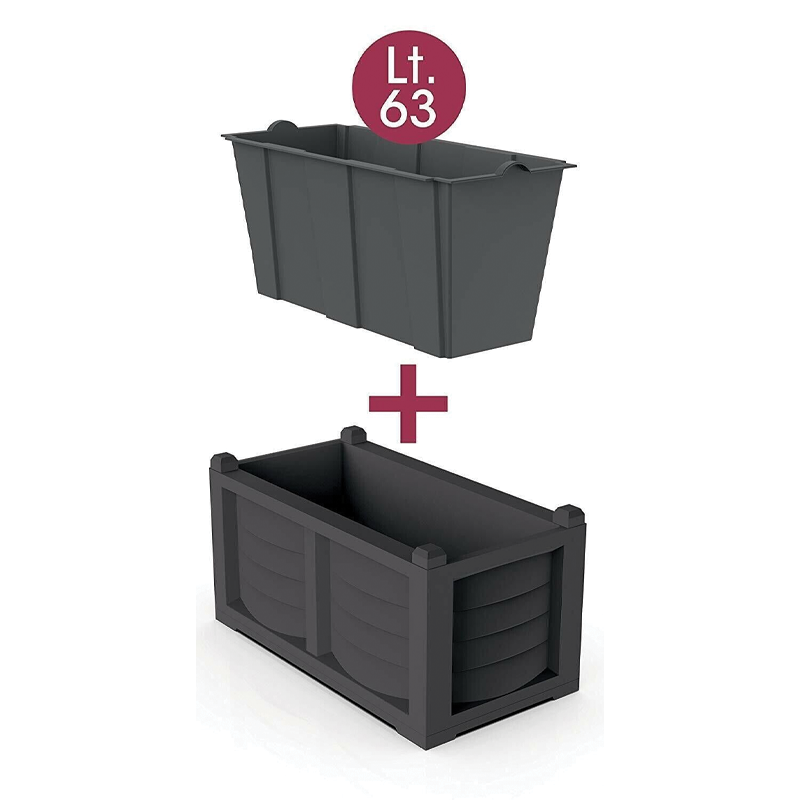 foto del prodotto kit fioriera effetto ferro battuto