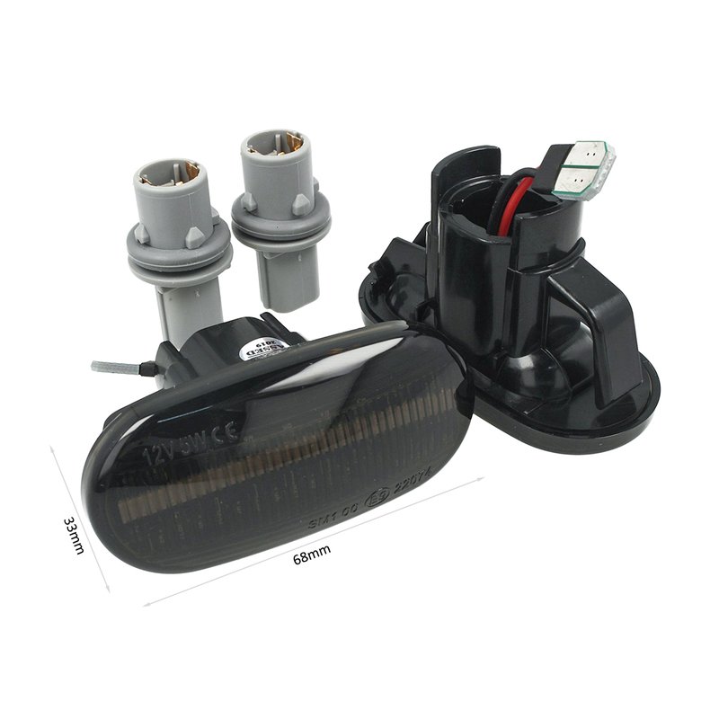 foto del prodotto kit freccia laterale a led side marker dinamica lente fume per honda civic del sol s2000 acura integra