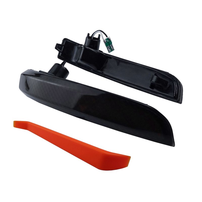 foto del prodotto kit freccia led specchietto retrovisore dinamico sequenziale ford kuga escape ecosport lente fume arancione