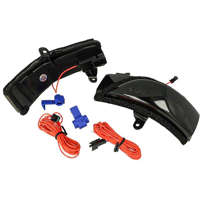 foto del prodotto kit freccia led specchietto retrovisore dinamico sequenziale subaru crosstrek forester impreza lente fume arancione