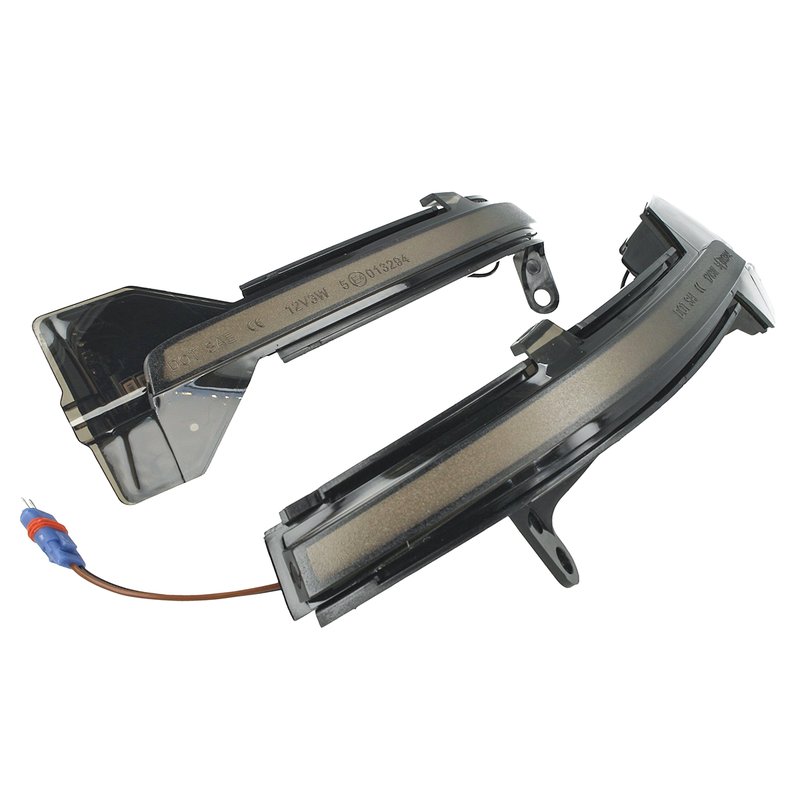 foto del prodotto kit freccia specchietto retrovisore led bmw f10 f11 gt f07 f12 f13 gran coupe f06 f01 lente fume arancione dinamico sequenziale