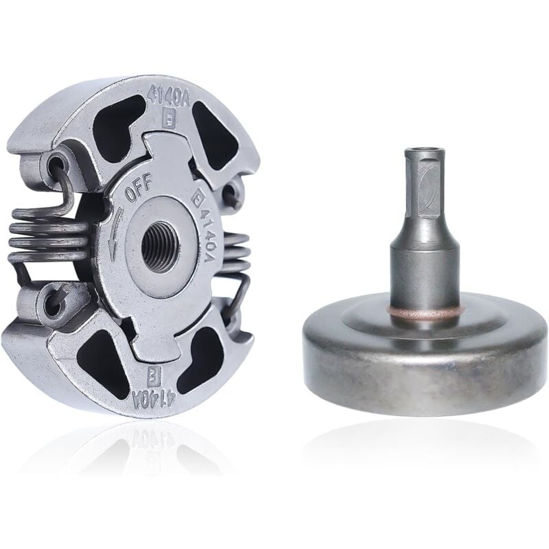 foto del prodotto kit frizione e campana frizione per stihl fs38 fs40 fs45 fs50 fs55 fs70 e altre serie, pignone accessorio decespugliatore con tamburo frizione ricambi