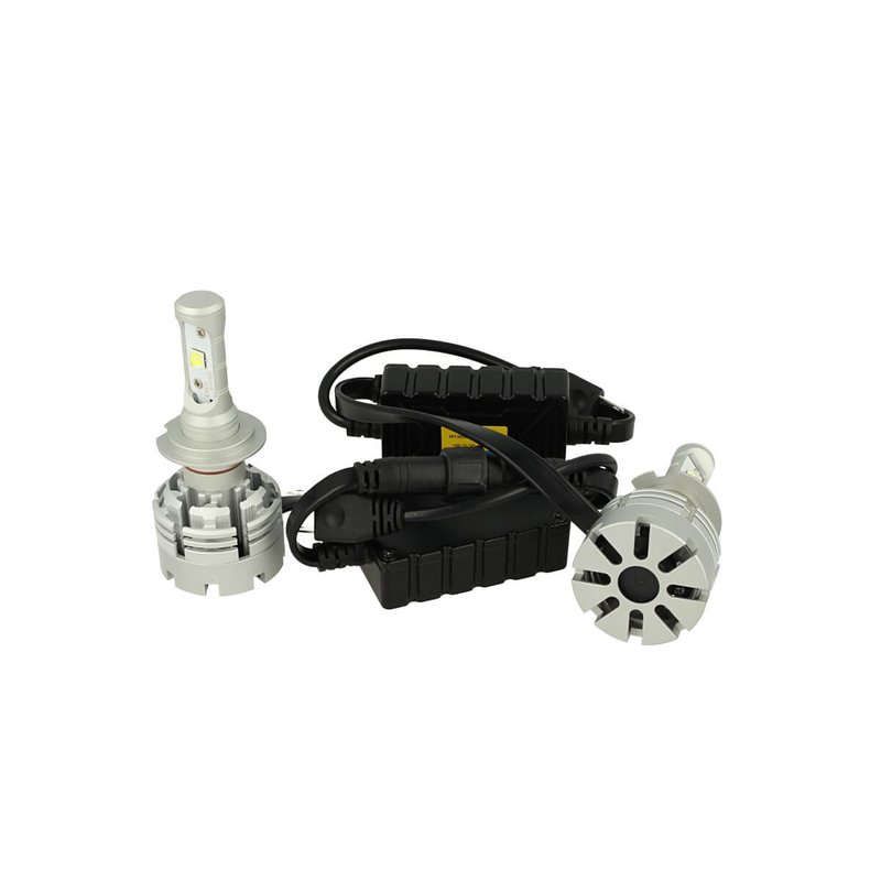 foto del prodotto kit full led canbus h7 40w premium modello top specifico per camion 24v auto lussuoso nuova generazione 12v con cree xhp50