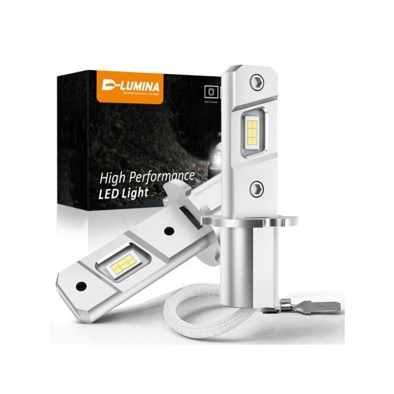 foto del prodotto kit full led compatto h3 12v 30w 6000 lumen canbus all in one ip65 senza ventola