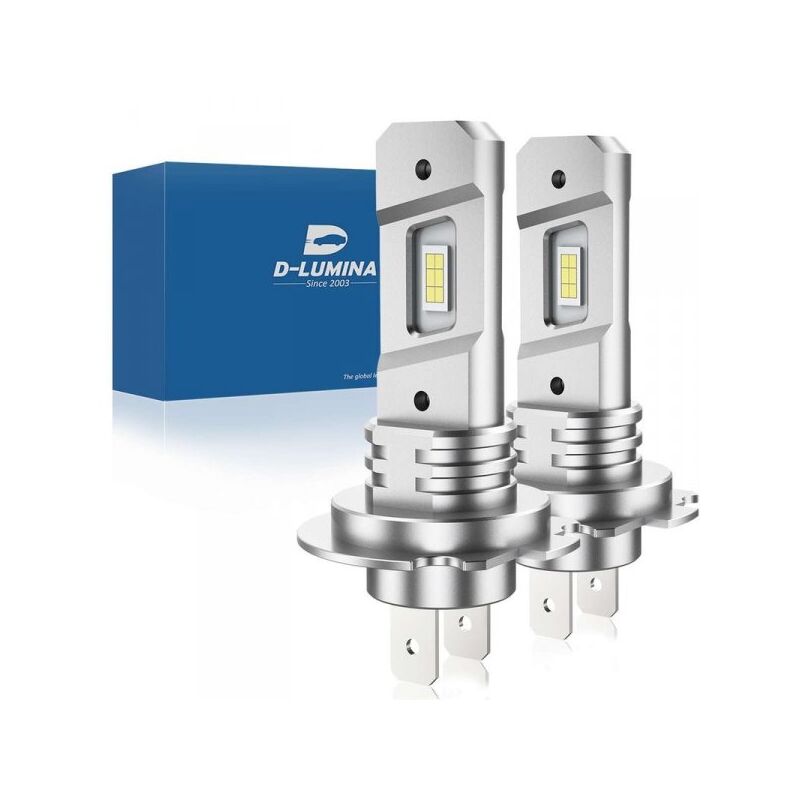 foto del prodotto kit full led compatto h7 12v 45w 6000 lumen canbus all in one ip65 senza ventola