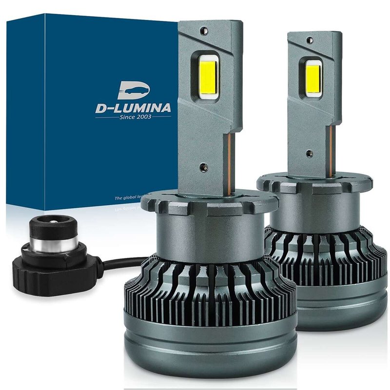 foto del prodotto kit full led ultra mini d2s d2r 70w 6000k 13000 lumen 4 volte piu luminoso rispetto xenon