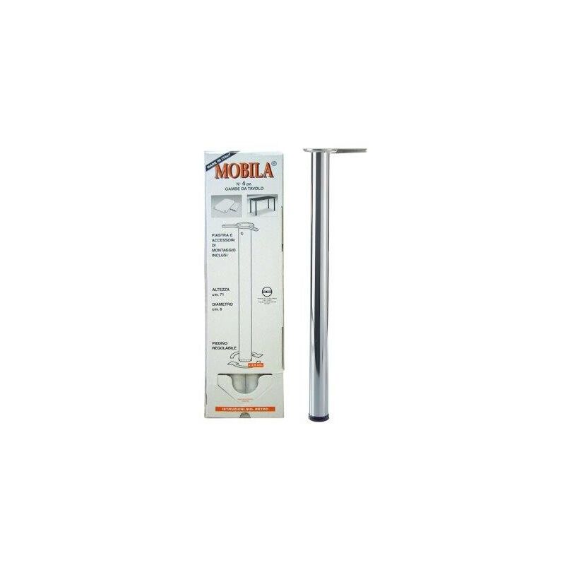 foto del prodotto kit gambe tavolo 4 pz. 60 h.710 mm. cromato
