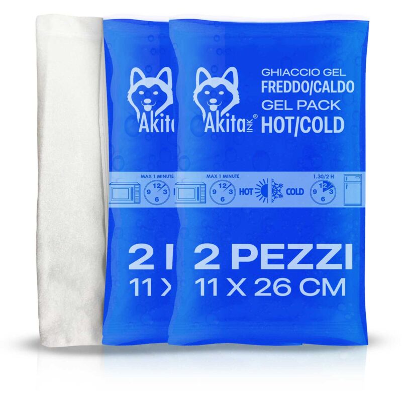 foto del prodotto kit ghiaccio gel caldo freddo riutilizzabile 2 maxi made in italy