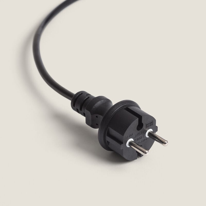 foto del prodotto kit ghirlanda luci per esterno ip44 5m nero 5 lampadine filamento led b22 2w g45 4000k bianco naturale