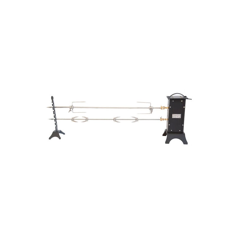 foto del prodotto kit girarrosto elettrico cm. 143x26x49 per porchetta 2 spiedi con cardano