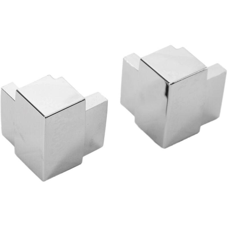 foto del prodotto kit giunti angolari cromati per anta scorrevole h 198 per box doccia