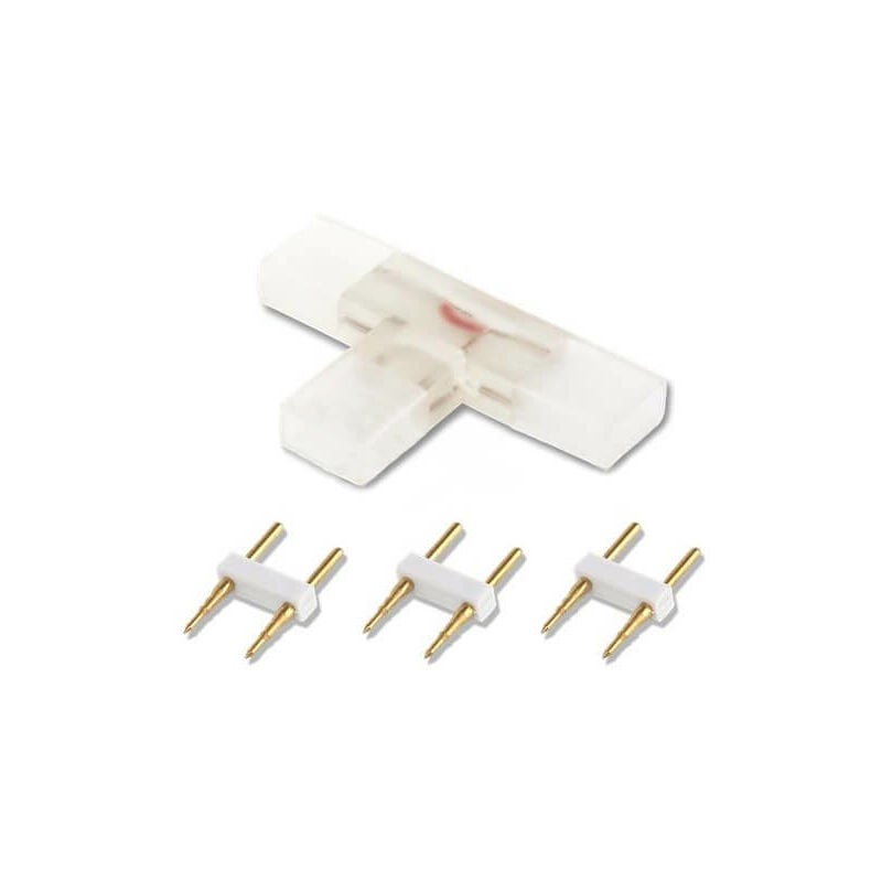 immagine 0 del prodotto kit giunto a t nastro led 220v 3connettori 2 pin