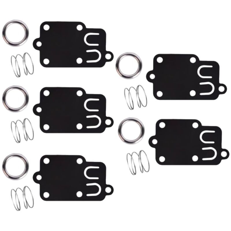 foto del prodotto kit guarnizione diaframma carburatore da 5 pezzi per motori briggs stratton da 2 hp a 5 hp 270026 272538 272538s 272637 4157 4168 5021 5021k 690766