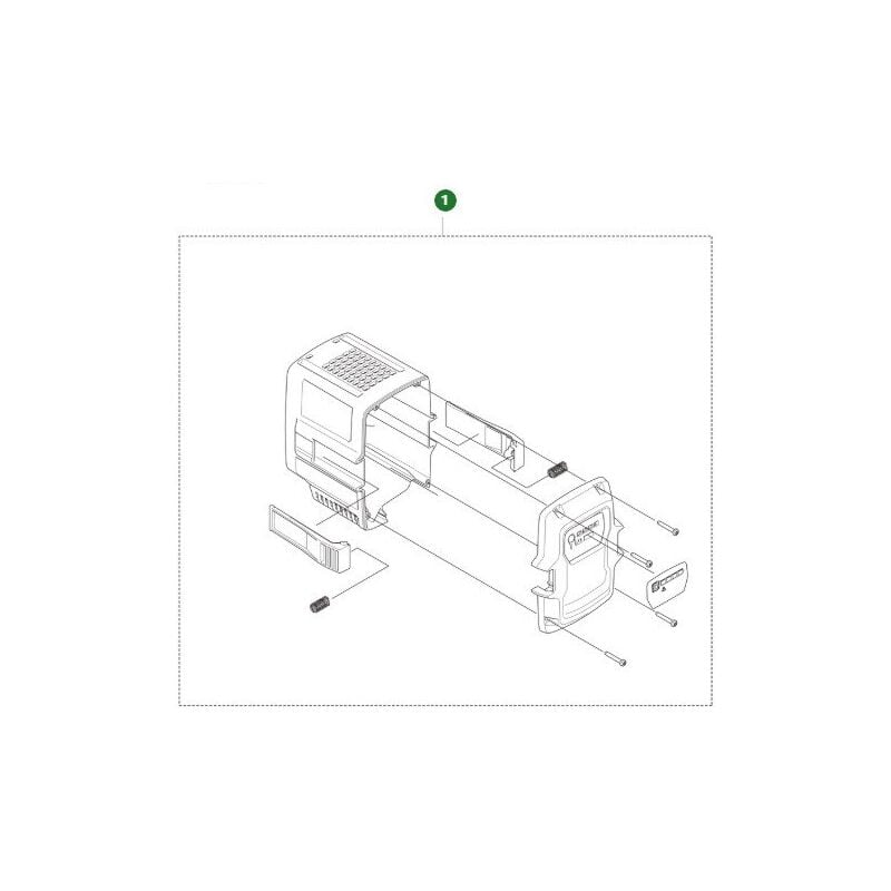 foto del prodotto kit guscio batteria 538994401 originale husqvarna