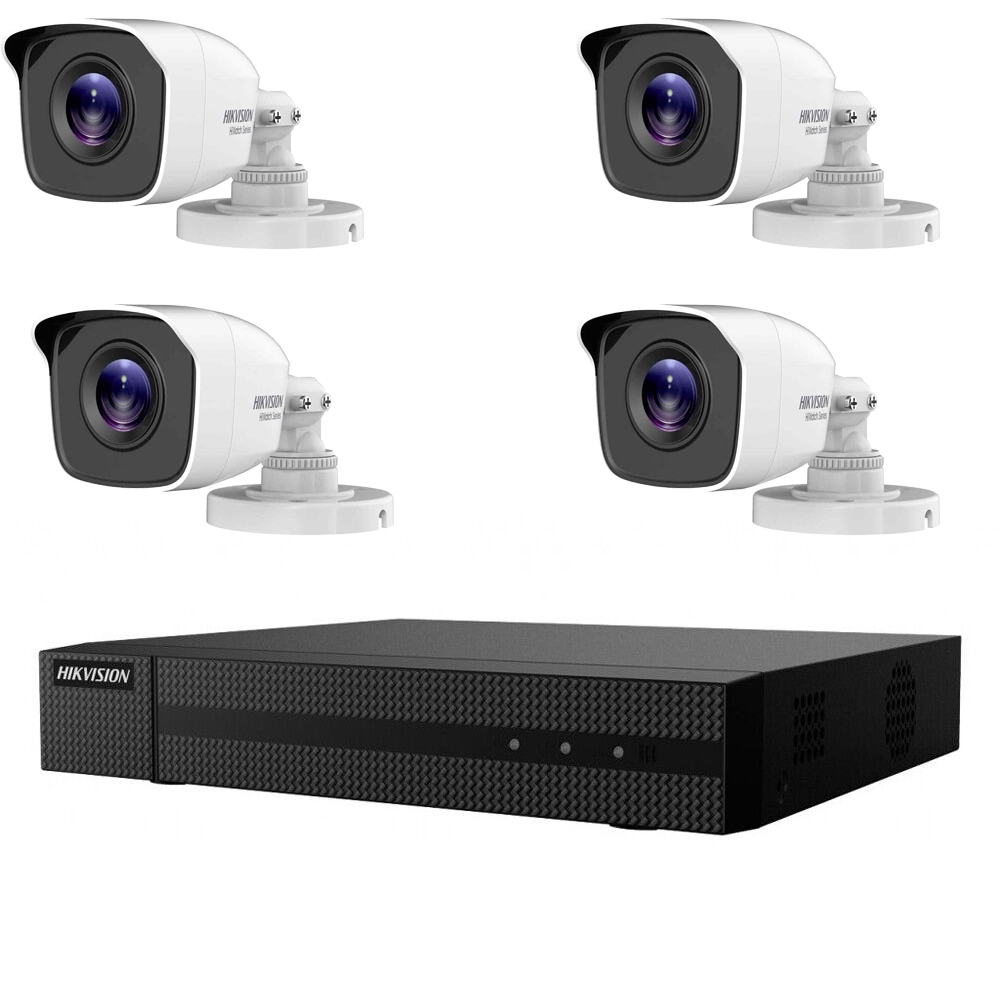foto del prodotto kit hikvision videosorveglianza ahd 4 telecamere 5 mpx