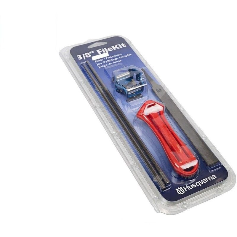 foto del prodotto kit husqvarna affilatura catena motosega passo 3 8 lima lime 5,5 mm 7 32 guida