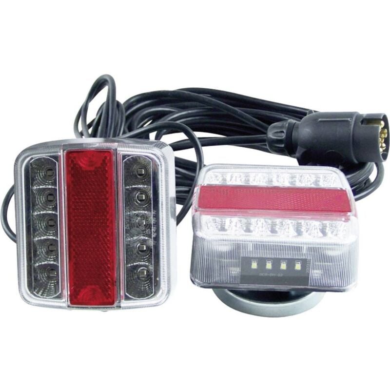 foto del prodotto kit illuminazione n a 13 poli destra, sinistra 12 v berger schr ter vetro trasparente, incl. supporto magnetico