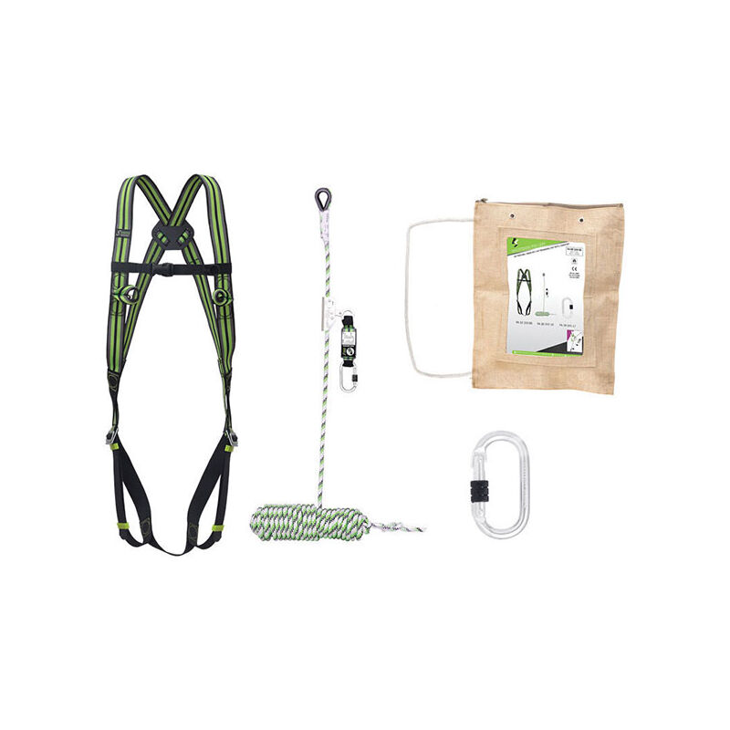 foto del prodotto kit imbracatura anticaduta per tetto 15m fa8010400 15