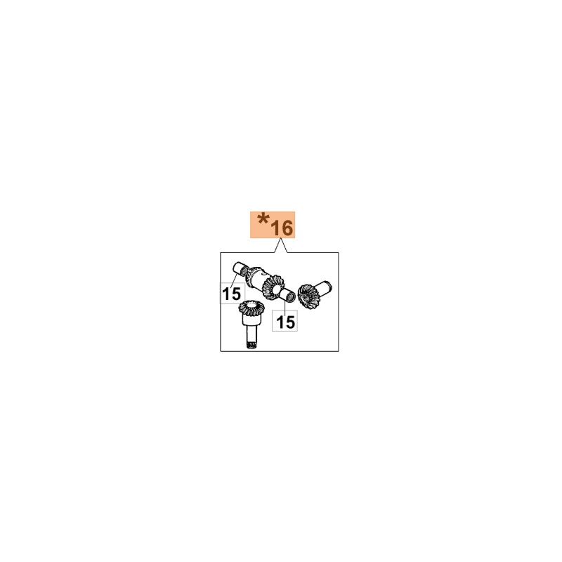 foto del prodotto kit ingranaggi tagliasiepe modelli bc280h bc241hl originale oleomac 58050057a
