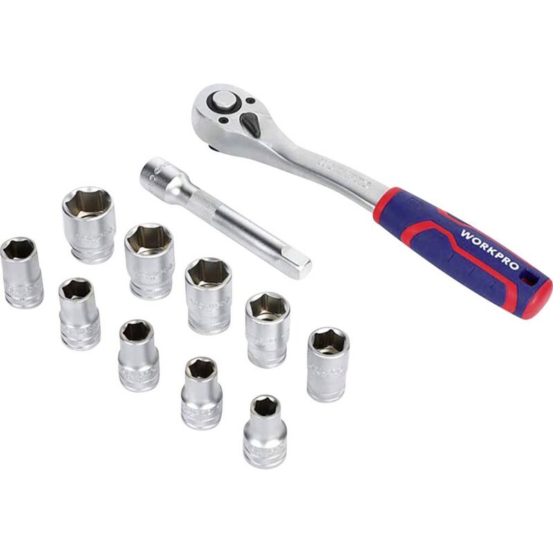 foto del prodotto kit inserti a bussola 12 parti wp202586 workpro