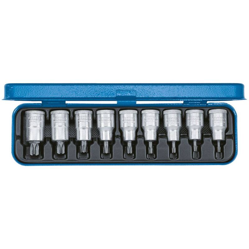 foto del prodotto kit inserti giravite a bussola 1 2 12.5 mm 9 parti 6158970 gedore