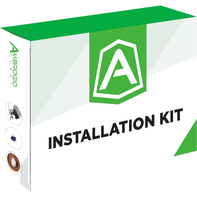 foto del prodotto kit installazione 150 m di filo 300 chiodi 3 connettori per robot rasaerba ambrogio