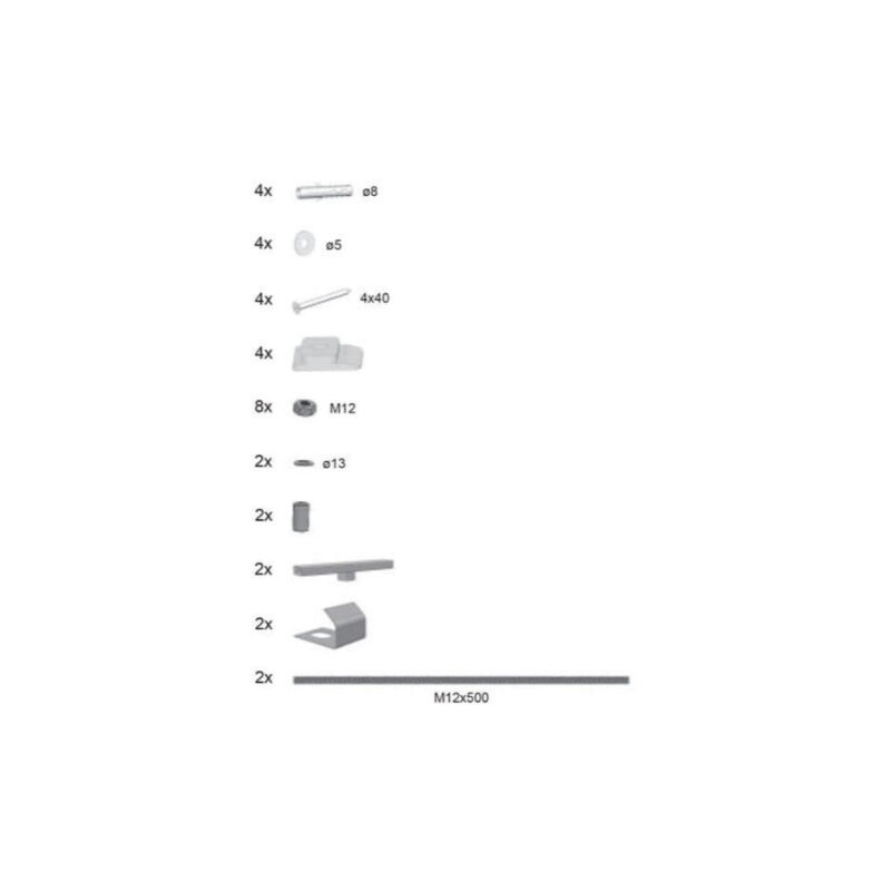 foto del prodotto kit installazione grembiule b23600000n ravak