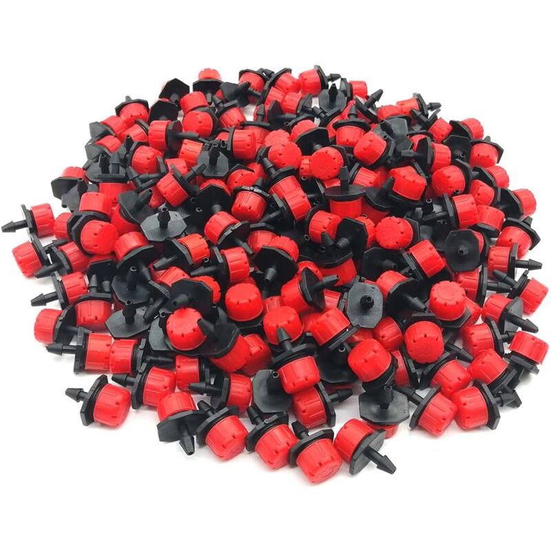 foto del prodotto kit irrigazione a goccia micro stream, confezione da 200 gocciolatori regolabili da 0 a 70 l h 