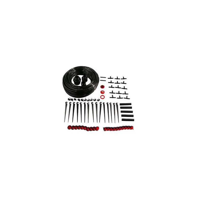foto del prodotto kit irrigazione impianto a goccia giardino orto piante fiori vasi 74 pz 32236 