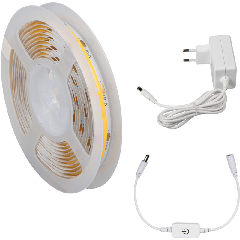 foto del prodotto kit led cob 3m bianco caldo gradabile pronto per la posa kanlux