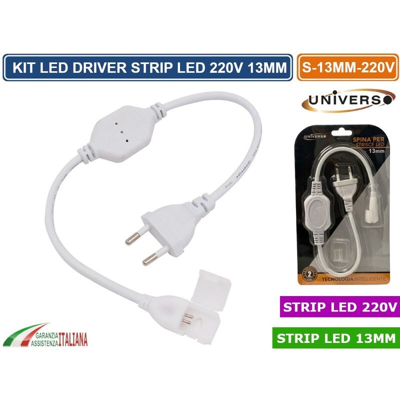 foto del prodotto kit led driver 220v per strisce led 220v smd 2835 13mm