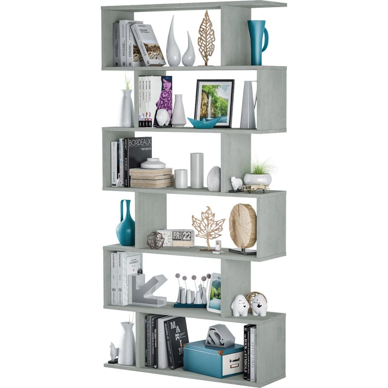 foto del prodotto kit libreria athena80x25x192h cemento