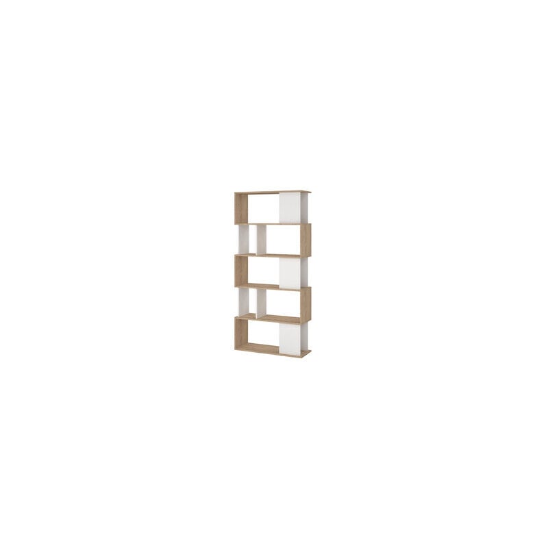 foto del prodotto kit libreria maze 80x29x173 quercia bianco