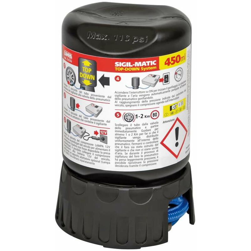 foto del prodotto kit liquido sigillante per pneumatici 450 ml