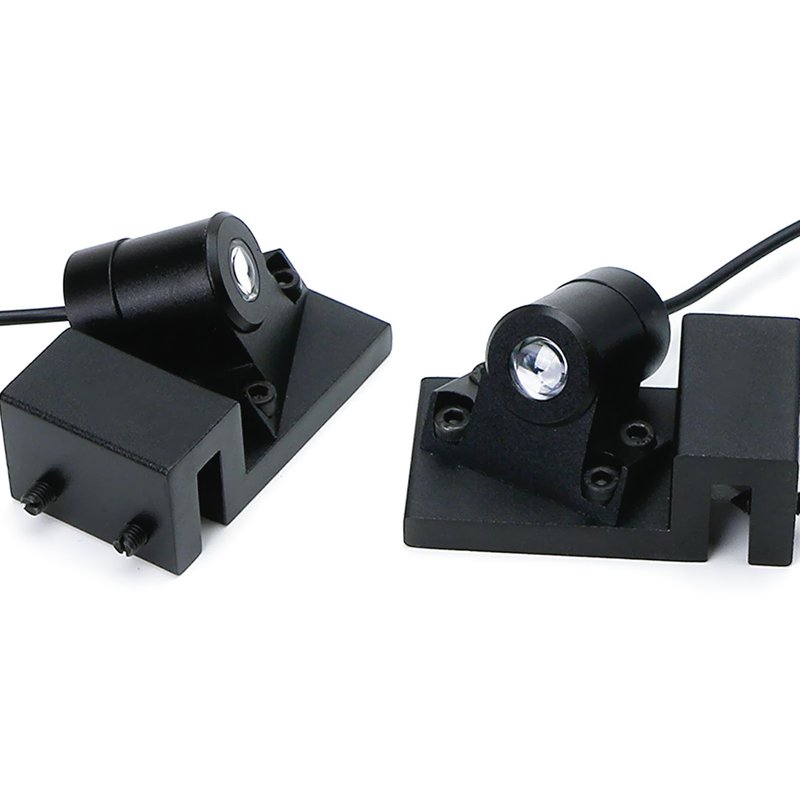 foto del prodotto kit luce led proiettore universale led angel wings illuminazione portiere sottoscocca luce bianca 12v 5w