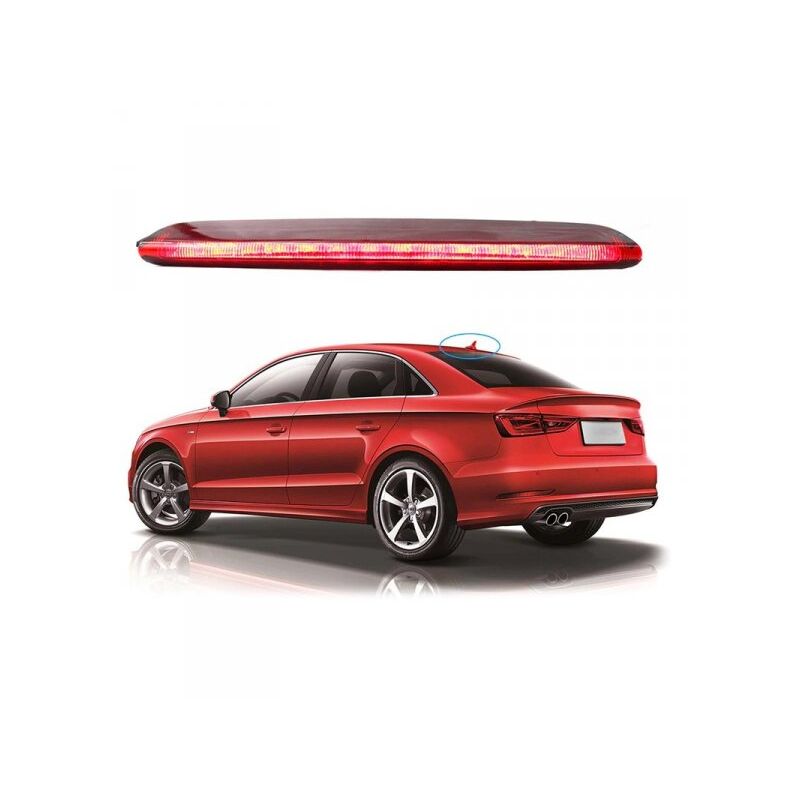 foto del prodotto kit luce terzo stop a led singolo rosso per audi a3 s3 rs3 2004 2012 oem 8p4945097c