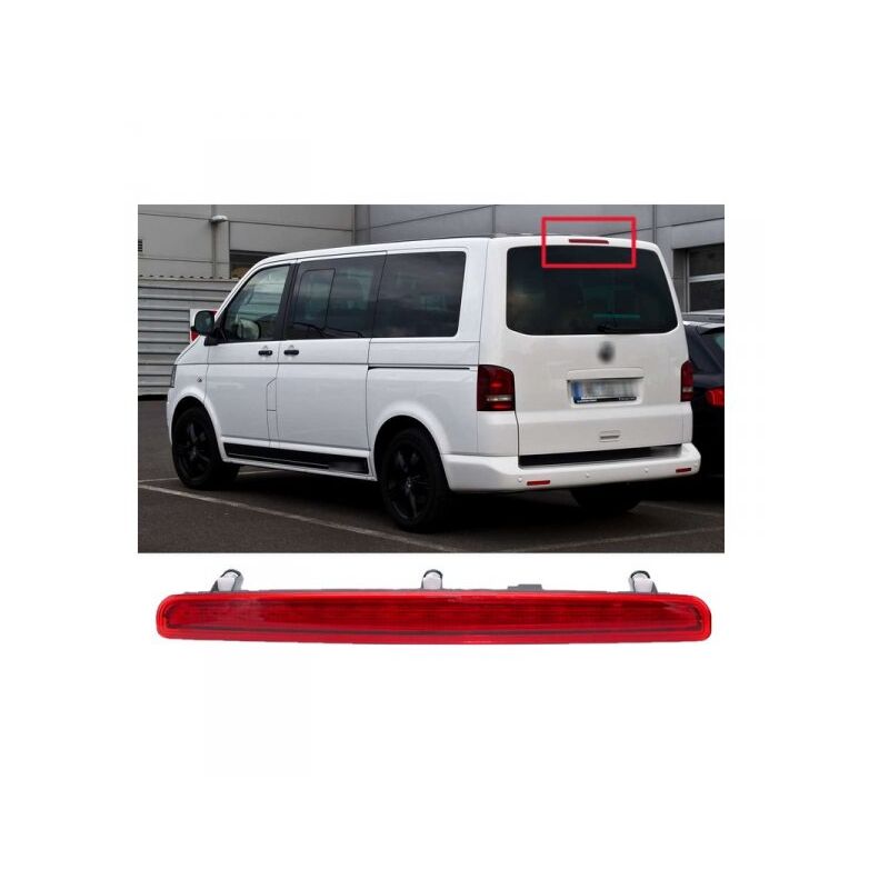 foto del prodotto kit luce terzo stop a led singolo rosso per vw multivan caravelle t5 t6 2003 2010
