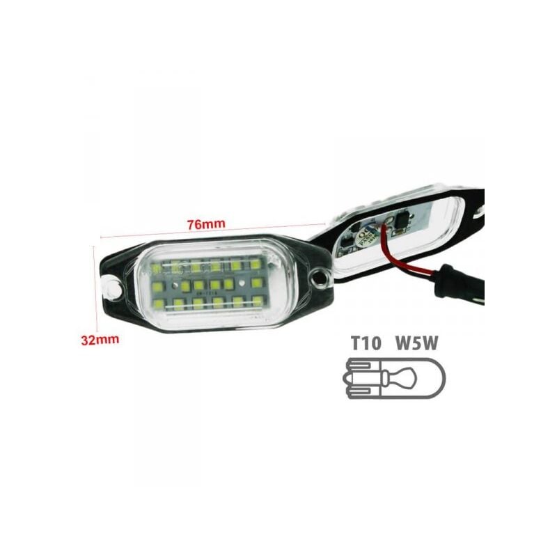foto del prodotto kit luci targa led toyota land cruiser fj80 lexus lx450 oem 8127124010