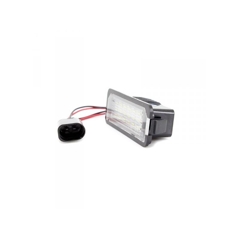 foto del prodotto kit luci targa led vw golf 4 golf 5 golf 6 golf 7 eos 06 lupo new beetle 06 passat cc 2009 polo 2000 phaeton 2002 porsche macan 18 smd bianco