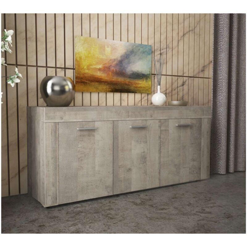 foto del prodotto kit madia 3 ante 150x41x82 cm rovere pl.