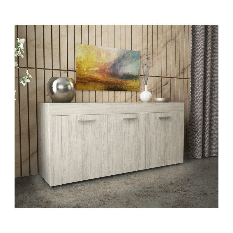 foto del prodotto kit madia 3 ante 157x82x41 bianco ven.k083
