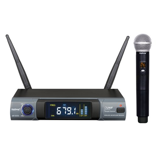 foto del prodotto kit microfono karma set 8300 palmare uhf black e grey