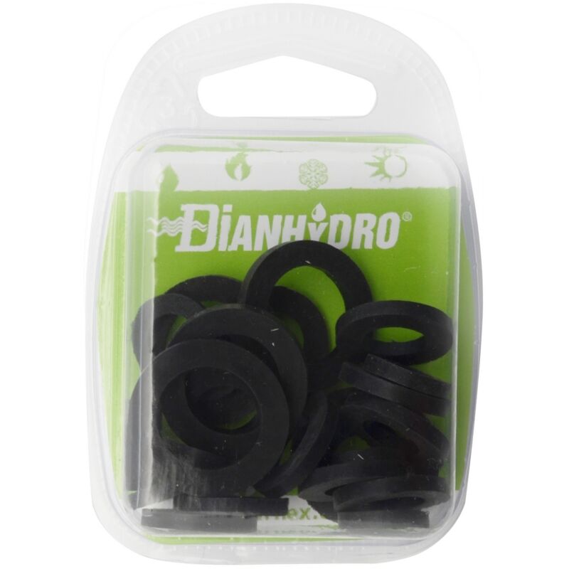 foto del prodotto kit misto guarnizioni per raccordi sanit. in gomma t.m. blister pz.10x 3 8-1 2 pz.5x 3 4 faidf