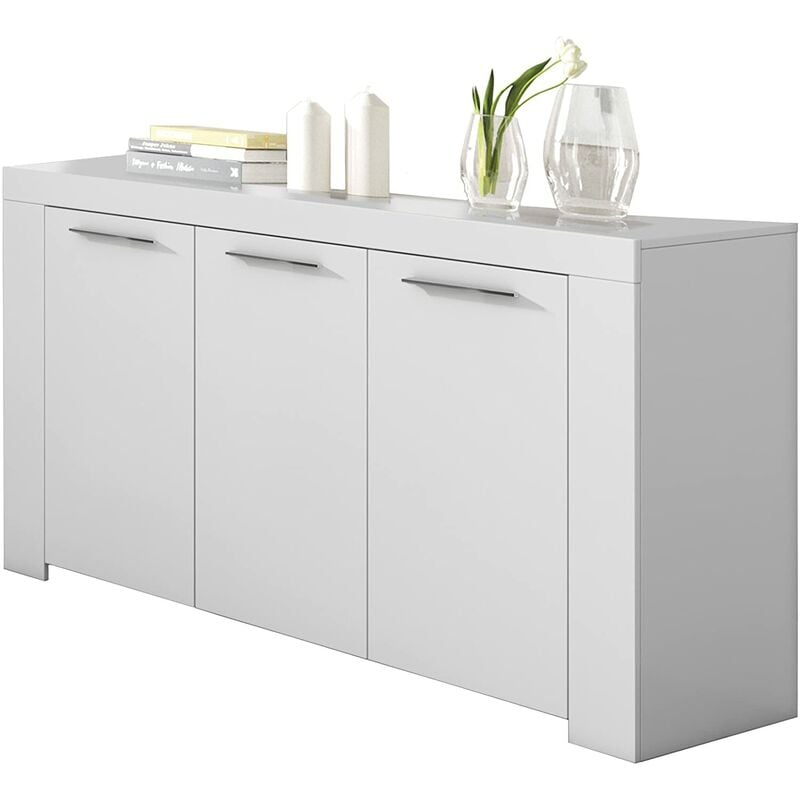 foto del prodotto kit mobile credenza 3a ambit cm.144x42x80h bianca salone