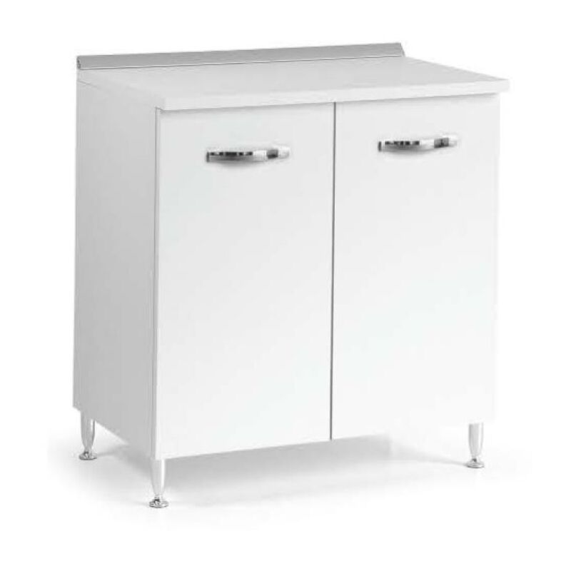 foto del prodotto kit mobile cucina base 2ante cm.80x50x85h bianco salone