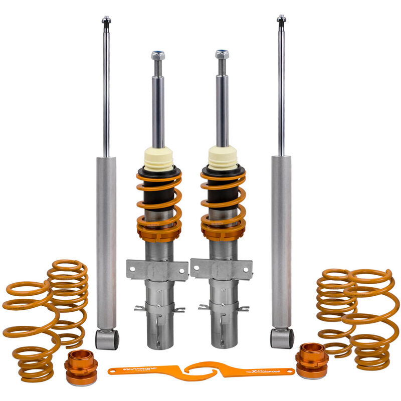 foto del prodotto kit molle elicoidali ammortizzatore per vw polo mk4 9n 1.2 1.4 1.4 tdi 1.9 tdi