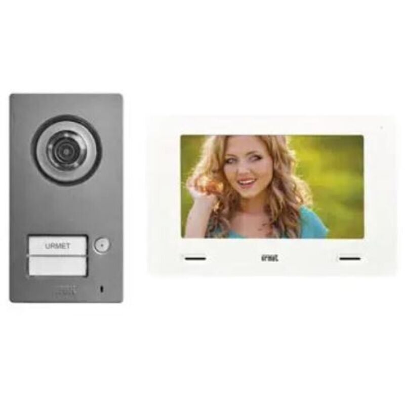 foto del prodotto kit monofamiliare video mininote con pulsantiera mikra2 urmet cod. 1722 95 