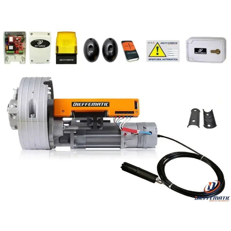 foto del prodotto kit motore 140kg serranda elettrofreno centralina fotocellule telecomando