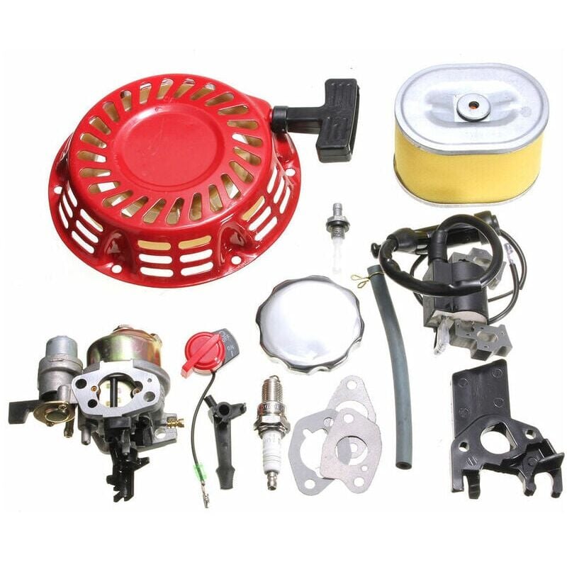 foto del prodotto kit motore per honda gx160 gx200 5.5hp carburatore, rinculo, bobina di accensione, candela, filtro dell aria