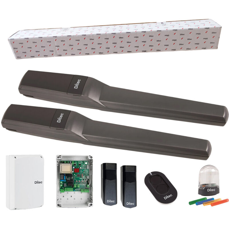 foto del prodotto kit motore pwr 24v per cancello a 2 ante battenti 5mt pwr25hl ml310 ditec